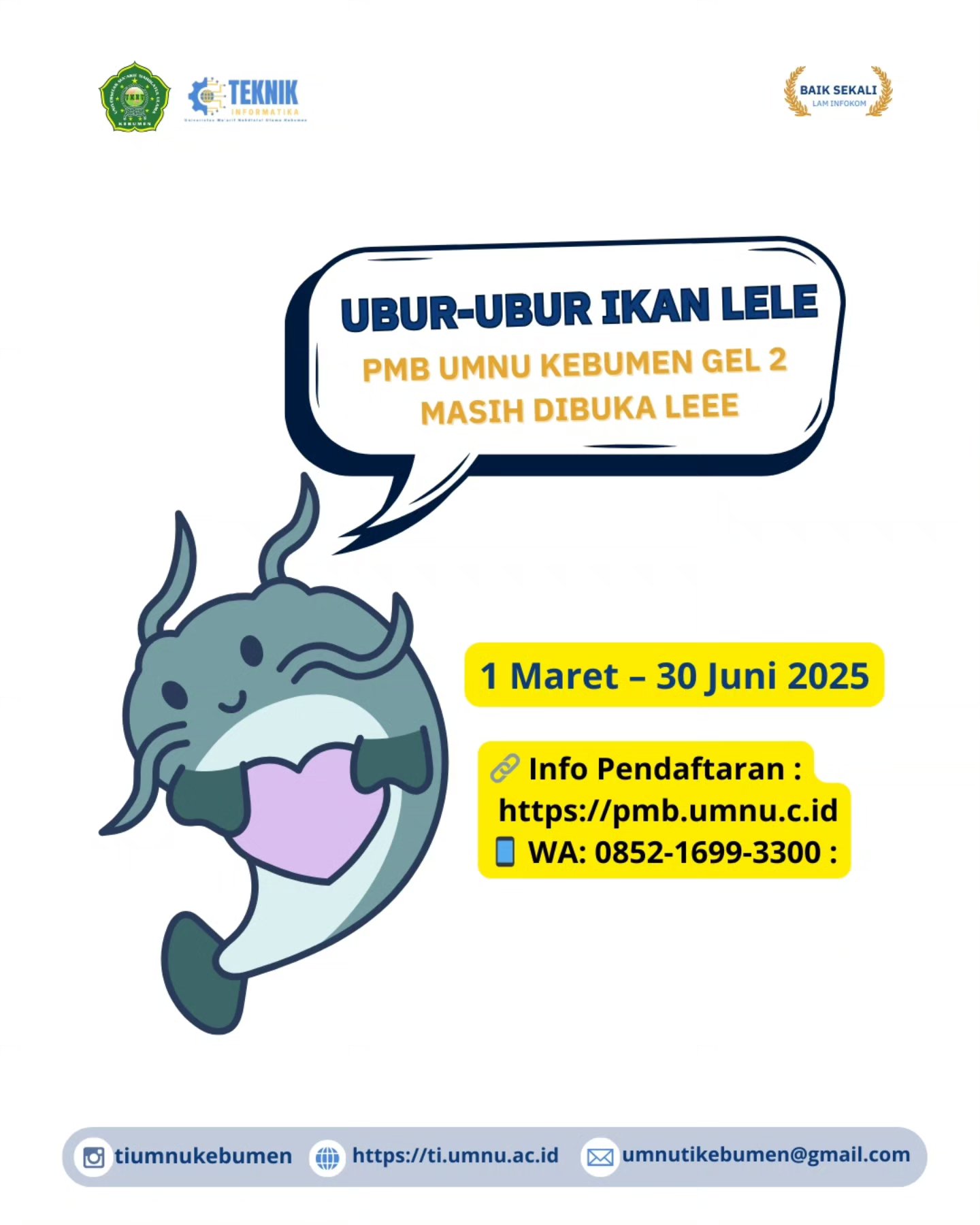 Wujudkan Mimpi Jadi Ahli Teknologi, Teknik Informatika UMNU Kebumen Buka PMB Gelombang 2 Tahun 2025