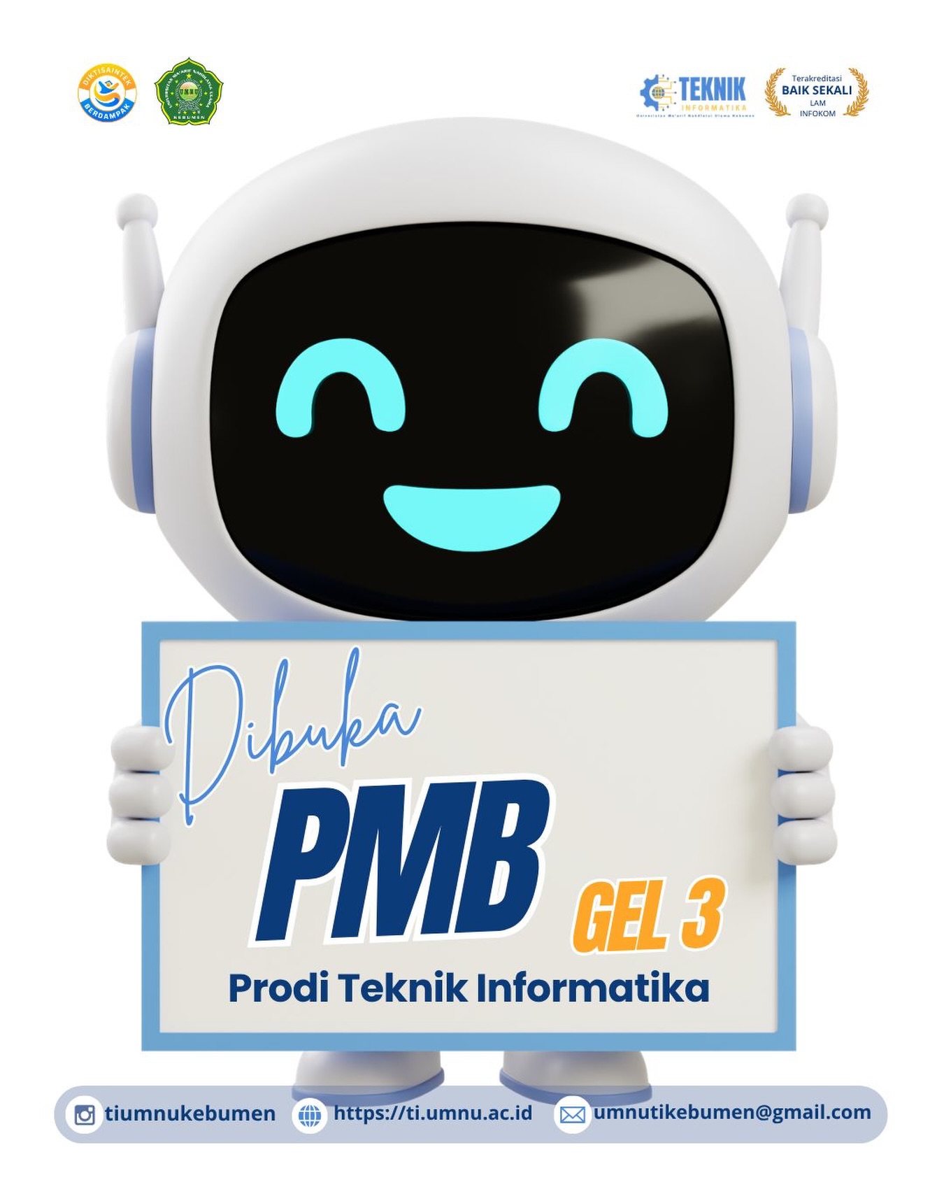 PMB Gelombang 3 Teknik Informatika UMNU Kebumen Dibuka, Saatnya Wujudkan Masa Depan di Dunia Teknologi
